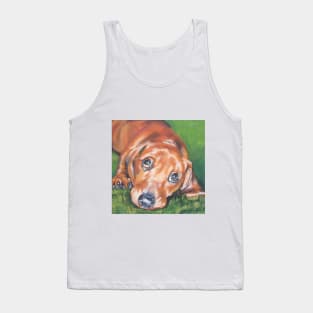 Dachshund Fine Art Painting Tank Top